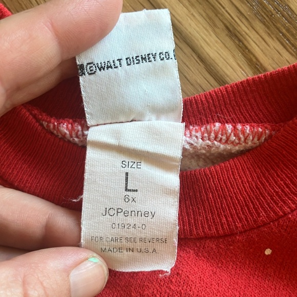 Minnie Mouse Christmas 6 80s 90s Jog Togs Long Sleeve Shirt - Picture 3 of 7